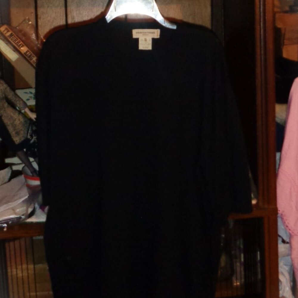 XRARE-MENS SUPER SOFT ITALIAN PRONTO-UOMO FIRENZE' BLACK SWEATER-SZ XL/54-